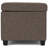 Avalon 54"W Upholstered Linen Look Fabric Contemporary Rectangular Lift-Top Storage Ottoman Bench with Hidden Storage-581653899