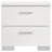 Dulcey White High Gloss 2-Drawer Nightstand