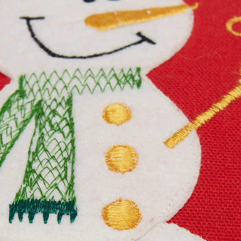  Coussin en coton Let It Snow