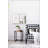 Rectangular Wooden Wall Mirrors with Distressed White Frame-1773007561