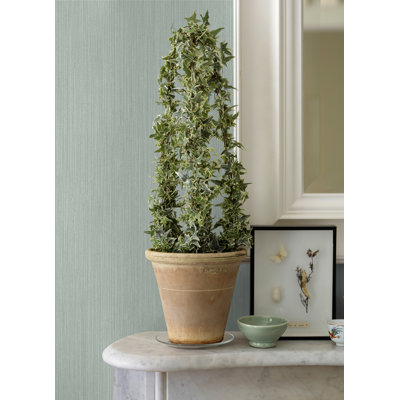 Pietra Light Blue Silk Wallpaper