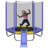 Trampoline with Safety Enclosure Net, Slide and Ladder Recreational Trampoline-99073040