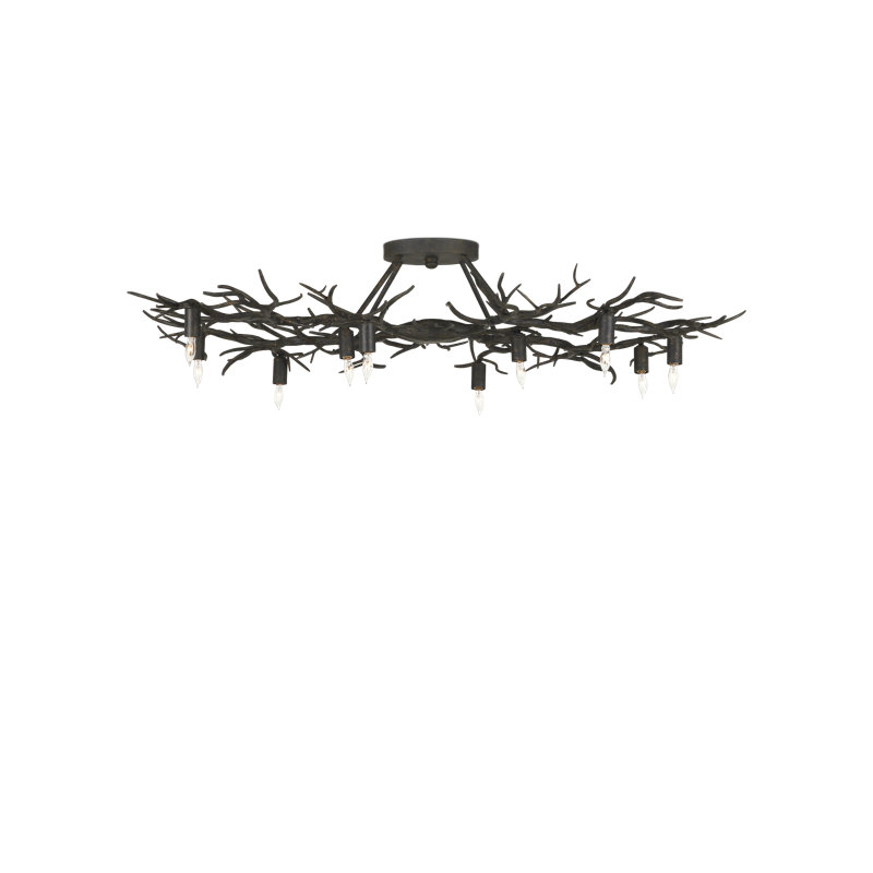 Rainforest 10 - Light Semi Flush Mount