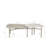 Ensemble de tables basses 3 pieds en bois massif Trevor