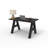 Serenity Modern A-Frame Executive Writing Office Desk, 48x24, Espresso Top-441533085-441533073