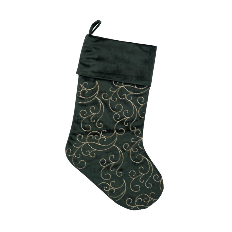 Chaussette de Noël émeraude