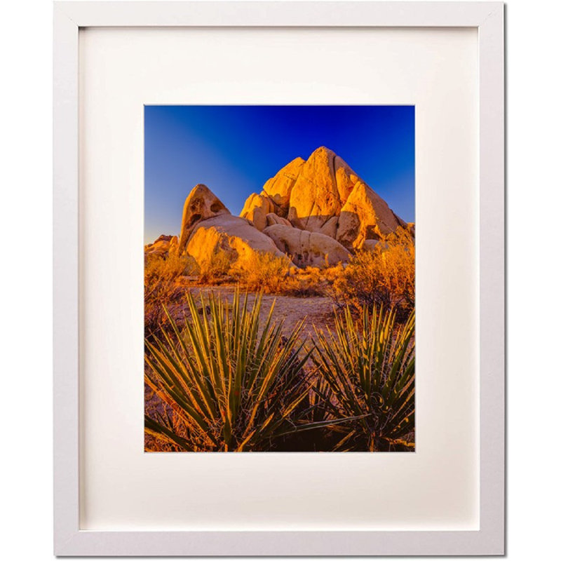 Lovel Matte Picture Frame with Mat, White