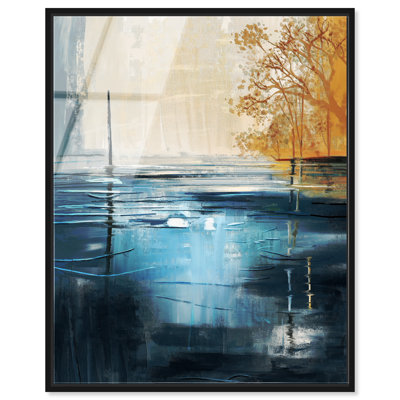 Monica Kapur, où la lumière repose, impression murale encadrée sur toile par Art Remedy, cadre noir, 16 x 20