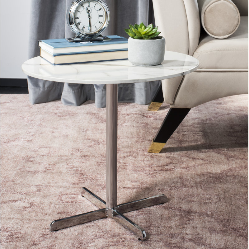 Winnie End Table, Chrome