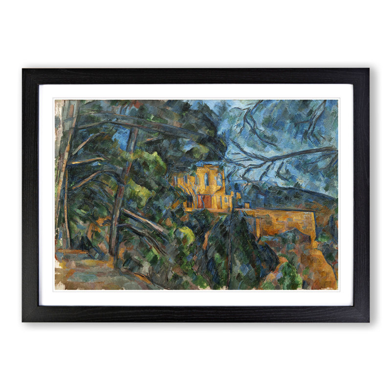 Chateau Noir by Paul Cezanne - Framed Print, Black Framed, 48cm H x 65cm W x 2cm D
