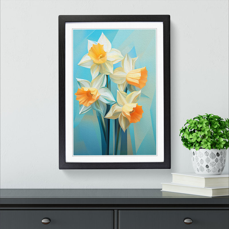 Single Picture Frame Print on Wood, Black Framed, 34cm H x 25cm W