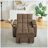Coffee Single Sleeper Sofa Bed with 6-Position Adjustable Backrest, USB Ports, Cup Holder & Swivel Side Table