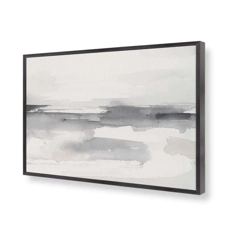 Timeless Tides I, H 19,25 po x l 25,25 po, Encadrement ouvert, zinc vieilli