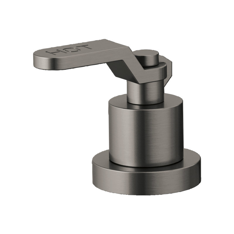 Litze® Roman Tub Faucet, Industrial Lever, Luxe Steel