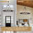  15- Light 33.66" Wagon Wheel Chandelier Modern Black Chandelier For Living Room