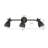 24.6'' 3 -Light Swing Arm Track Track Kit with Dimmable and Adjustable Head