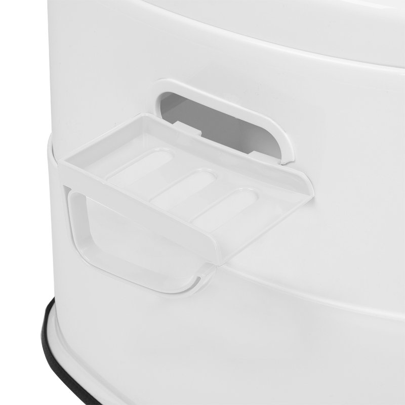 Toilette portative avec insert antidérapant gris