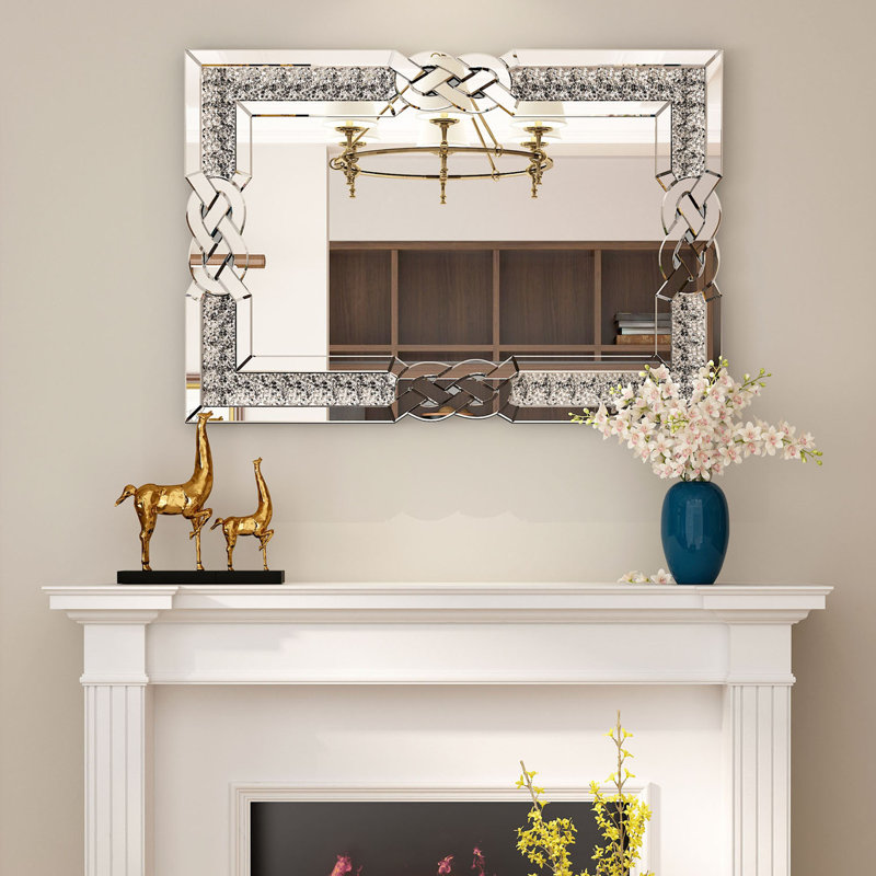 Godofredo Rectangle Wall Mirror, 90cm H x 60cm W