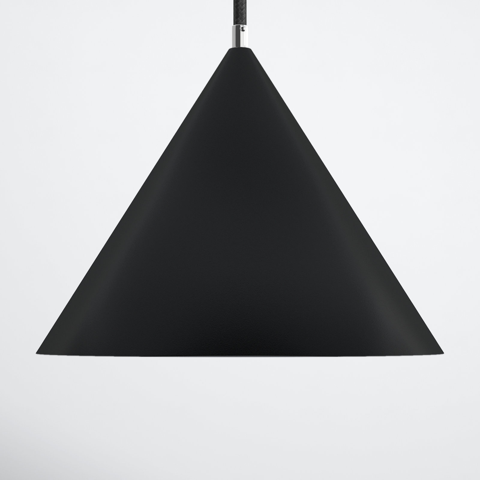 Johnston Dimmable LED Single Light Pendant, Black, 7.25" H x 9.5" W x 9.5" D