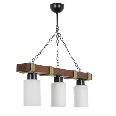 Lustre cylindrique à 3 lumières pour îlot de cuisine Cypres
