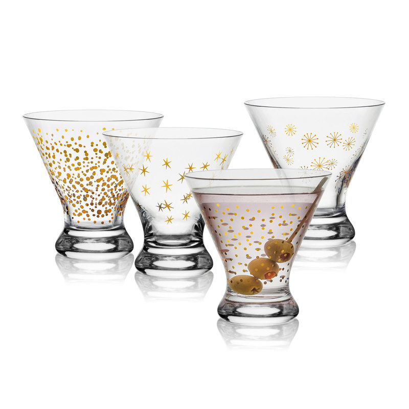 Party 10 oz. Stemless Martini Glasses