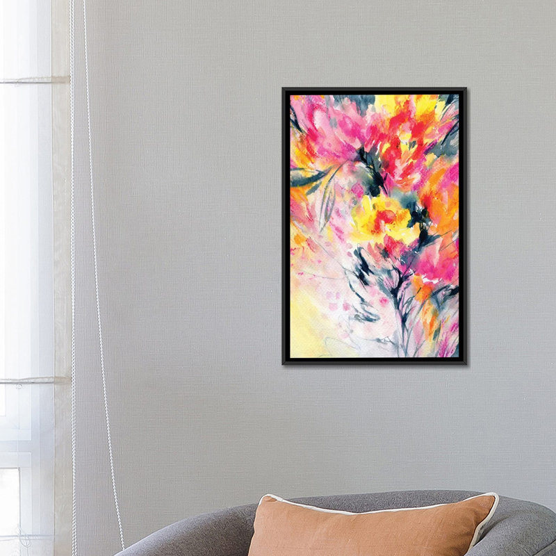 «Happy With You» par Lesia Binkin, impression sur toile, H 40 po x l 26 po x P 1,5 po, Pas de tapis, Toile tendue