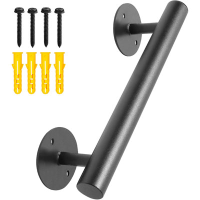 Rampe d'escalier robuste 1 pi noir mat