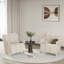 Ensemble de 2 fauteuils modernes avec accoudoirs en forme de L-990350772