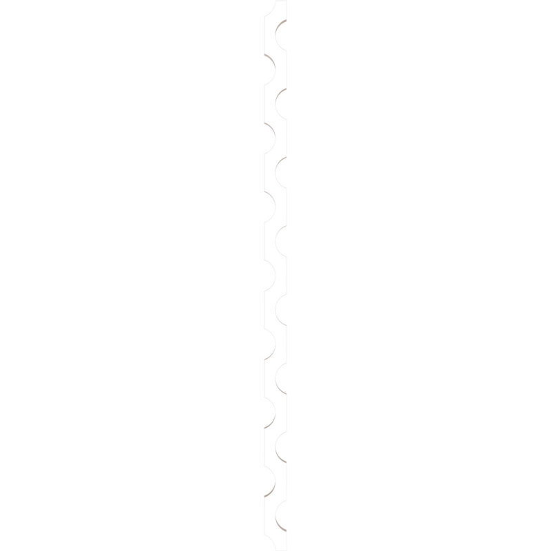 Pomeroy PVC Adjustable Decorative Slat Wall Panel Kit, 94" H x 3.87" W x 1" D