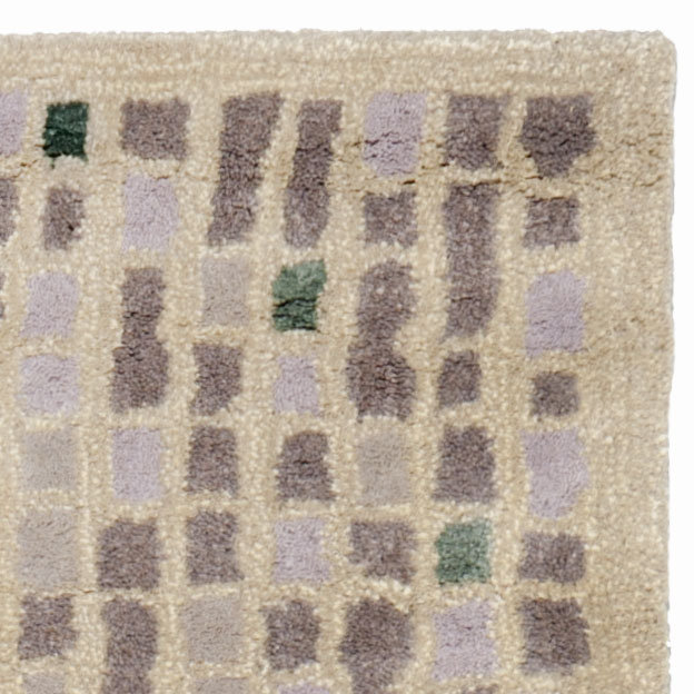 Martha Stewart Hand Tufted Wool/Viscose Geometric Rug in Grey