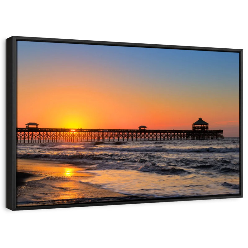 Folly Beach Canvas Print, 29" H x 43" W