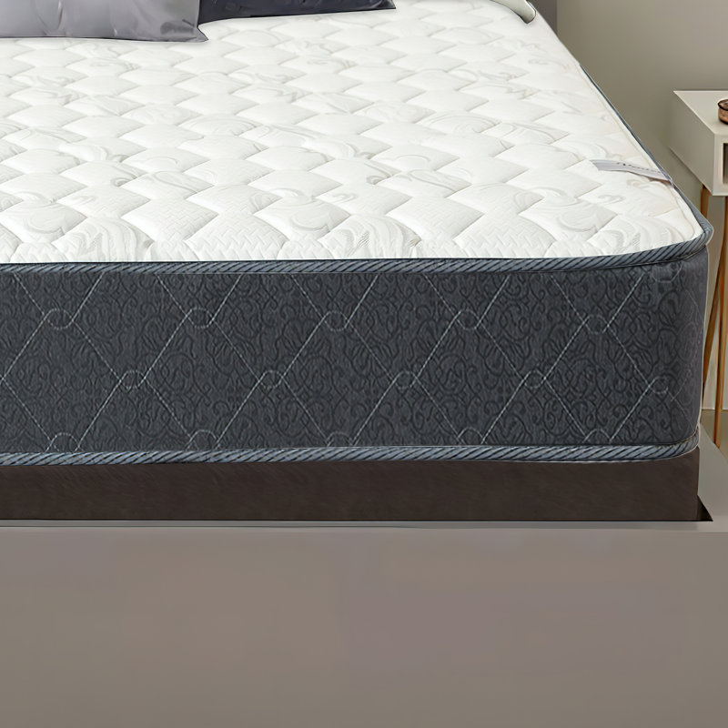 Grimes 9" Hybrid Mattress Medium Firm for Cool Sleep. Back Pain and Pressure Relief, Black, Full/Double, Standard Profile