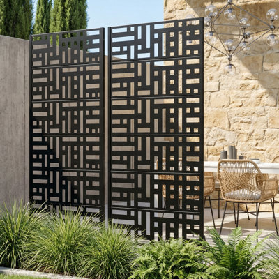 Panneau de clôture en métal pour l'extérieur