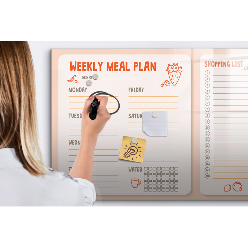 Magnetic Glass Dry Erase Board