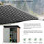 5 ft. W x 3 ft. D Galvanised Metal Storage Shed with Vent, Outdoor Tool & Bike Shed for Garden