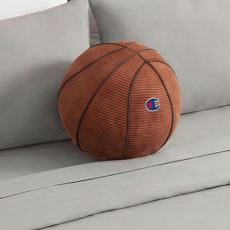 Coussins Champion, Basketball - 12" Round, Orange