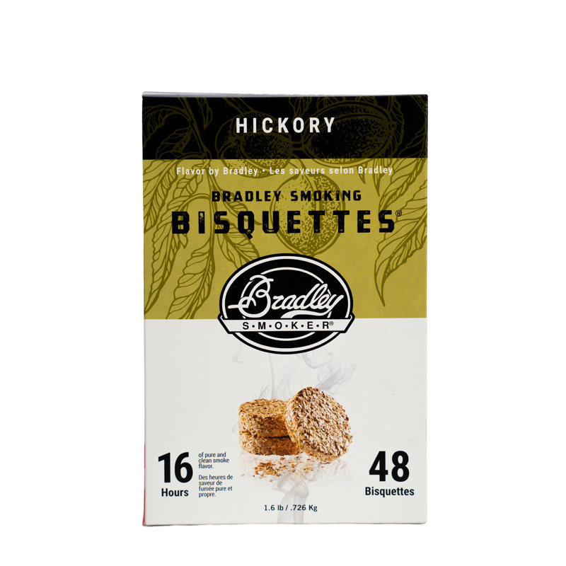 Bradley Smoker Bisquette, Hickory, 48 pack
