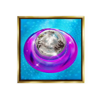 «Disco Ball In Pool Floater Frame» par Ziwei Li sur