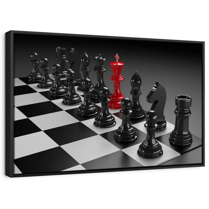 «Chess Set Pop Wall Art», H 9 po x l 13 po