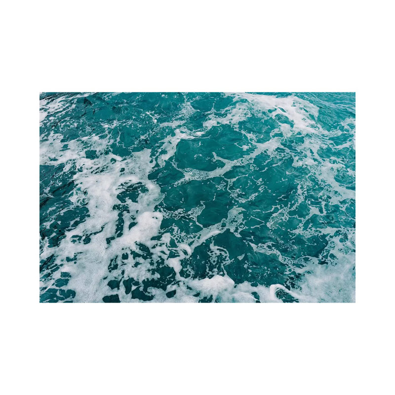 Amalfi Coast Water VIII 1 Piece Wall Art on Canvas, 66.04cm H x 101.6cm W x 3.81cm D, Wrapped Canvas