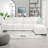 Hailsham Convertible 4 Seater L-Shaped Modular Linen Sofa Sectional with 2 Ottoman for Living Room-1789855099