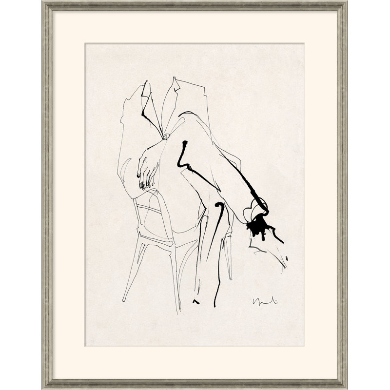 «Waiting II» par Carrier and Company Art - Reproduction de photo encadrée sur papier