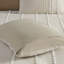 Housse de couette très grand teint en coton à 100% avec rayures de différentes largeurs en chenille taupe et blanche