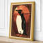 Geometric Penguin Art Deco 1 Piece Wrapped Canvas Wall Art-236721704-236721709