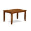 Ensemble de 5 pièces pour 4 pièces comprenant une table de salle à manger carrée avec rallonge papillon et 4 chaises, brun selle-968672654