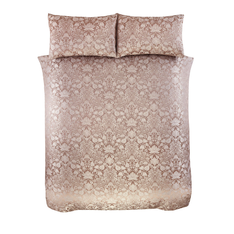 Damask Polyester Floral Duvet Cover Set, Sup King Duvet Cover Set + 2 Standard Pillowcases