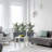 Of 3 Tall Planters With Drainage, Indoor For Front Door And Entryway, Gray. Polypropylene Material, Protected, 14.48"X14.48"X24 , Drainage Flower Pots Patio Door, Pp Plastic Build, 14.48" L X W 24" H