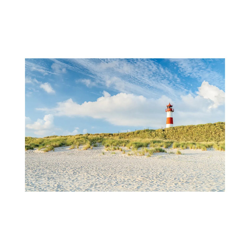 Lighthouse List Ost At The Dune Beach, Sylt, Schleswig-Holstein, Germany by Jan Becke - Wrapped Canvas Print