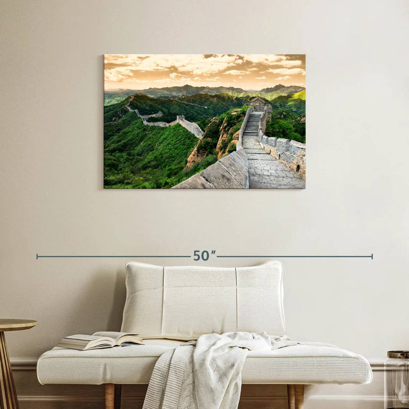 Ravi, grande muraille de Chine V, H 24 po x l 36 po