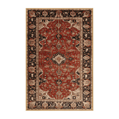 Machine Washable Persian Brown Area Rug